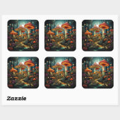 Schattigee paddenstoelen sticker (Vel)