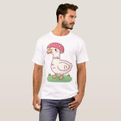 Schattigee paddenstoeleneend t-shirt (Voorkant volledig)