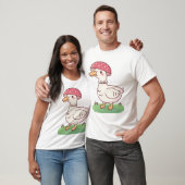 Schattigee paddenstoeleneend t-shirt (Unisex)