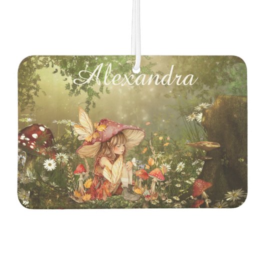 Schattigee paddenstoelenfee in het bos luchtverfrisser (Voorkant)