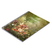 Schattigee paddenstoelenfee in het bos notitieboek (Linkerzijde)