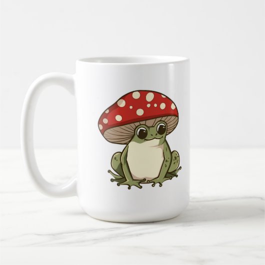 Schattigee paddenstoelenkikker koffiemok (Links)
