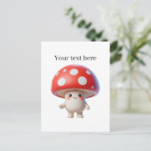 Schattigee paddenstoelenliefhebbers aanpasbaar briefkaart (Staand voorkant)