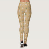 Schattigee paddenstoelenpatroon Leggings (Achterkant)
