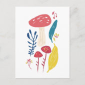 Schattigee paddenstoelillustratie Klein Briefkaart (Voorkant)