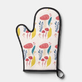 Schattigee paddenstoelillustratie ovenwant (Voorkant)