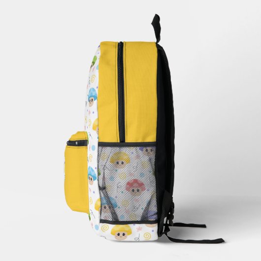 Schattigee Paddestoel Kinder Cartoon Gepersonalise Bedrukte Rugzak (Rechts)