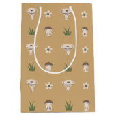 Schattigee Paddestoel Patroon Gift Bag Medium Cadeauzakje (Voorkant)