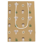 Schattigee Paddestoel Patroon Gift Bag Medium Cadeauzakje (Achterkant)
