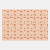 Schattigee Paddestoel Patroon Wrapping Paper Set (Voorkant)