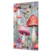 Schattigee Paddestoel Waterverf Rustiek Bos Klembord (Links)