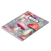 Schattigee Paddestoel Waterverf Rustiek Bos Notitieboek (Linkerzijde)