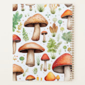 Schattigee Paddestoel Waterverf Rustiek Bos Planner (Achterkant)