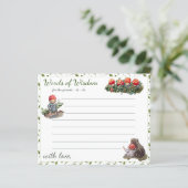 Schattigee Paddestoel Woodland Baby shower Advies (Staand voorkant)