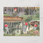 Schattigee Paddestoel Woodland Baby shower Advies (Achterkant)