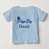 Schattigee Page Boy Tshirt aan te passen (Voorkant)