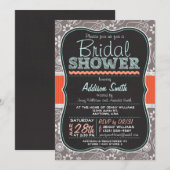 Schattigee Paisley Chalkboard look Vrijgezellenfee Kaart (Voorkant / Achterkant)