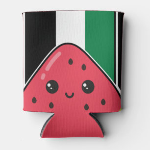 Schattigee Palestijnse vlag met watermeloenvrij Pa Blikjeskoeler