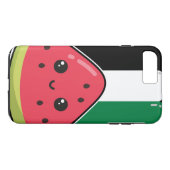 Schattigee Palestijnse vlag met watermeloenvrij Pa Case-Mate iPhone Case (Achterkant (Horizontaal))