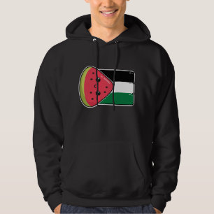 Schattigee Palestijnse vlag met watermeloenvrij Pa Hoodie