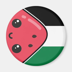 Schattigee Palestijnse vlag met watermeloenvrij Pa Magneet
