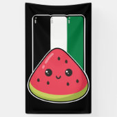 Schattigee Palestijnse vlag met watermeloenvrij Pa Spandoek (Verticaal)