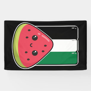 Schattigee Palestijnse vlag met watermeloenvrij Pa Spandoek