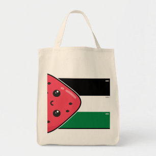 Schattigee Palestijnse vlag met watermeloenvrij Pa Tote Bag