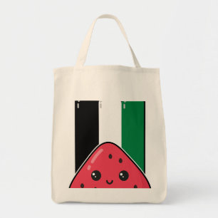 Schattigee Palestijnse vlag met watermeloenvrij Pa Tote Bag