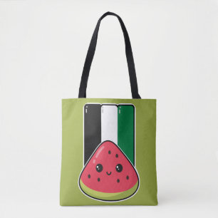 Schattigee Palestijnse vlag met watermeloenvrij Pa Tote Bag