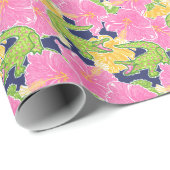 Schattigee Palm Beach Alligators Cadeaupapier (Rol Hoek)