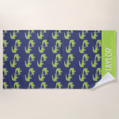 Schattigee Palm Beach Alligators Strandlaken (Voorkant)