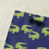 Schattigee Palm Beach Alligators Strandlaken (In situ)