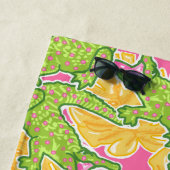 Schattigee Palm Beach Alligators Strandlaken (In situ)