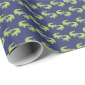 Schattigee Palm Beach Preppy Alligators Cadeaupapier (Rol Hoek)