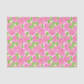 Schattigee Palm Beach Roze Hibiscus Bloemen Tissuepapier (Voorkant)