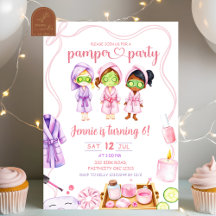 Schattigee Pamper Party Meisje Verjaardag
