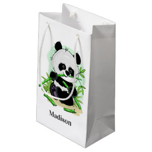Schattigee Panda aangepaste naam kleine geschenkza Klein Cadeauzakje