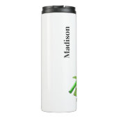 Schattigee Panda aangepaste naam tumbler 4/4 Thermosbeker (Achterkant)