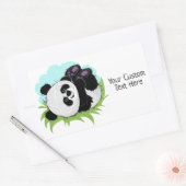 Schattigee Panda aangepaste tekst stickers (Envelop)