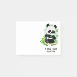 Schattigee Panda aangepaste tekstnotities Post-it® Notes
