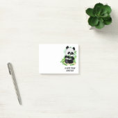 Schattigee Panda aangepaste tekstnotities Post-it® Notes (Kantoor)