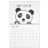 Schattigee Panda Animal Motivation Inspiration Kin Kalender (Mar 2026)
