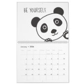 Schattigee Panda Animal Motivation Inspiration Kin Kalender (Jan 2026)