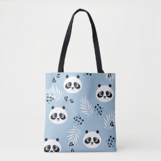 Schattigee Panda Animal Print Canvas tas