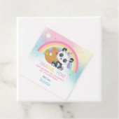 Schattigee Panda Art Paint Party Verjaardag Dank u Bedankjes Labels (In situ)