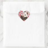 Schattigee Panda, Aziatisch Beer, Waterverf Love H Hart Sticker (Tas)