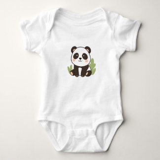 Schattigee Panda Baby Jersey Bodysuit