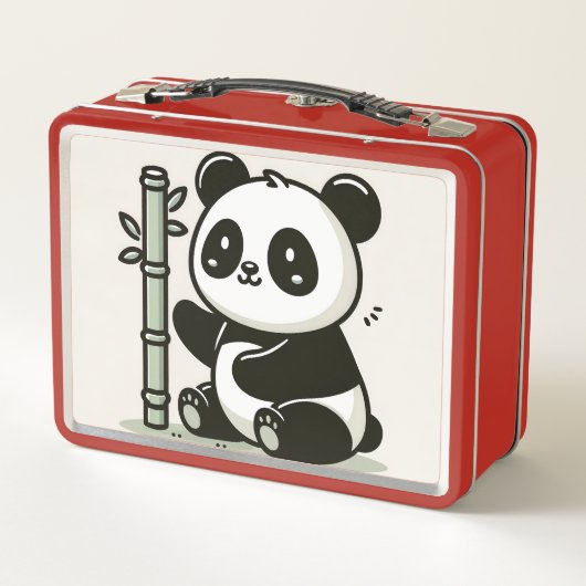 Schattigee Panda Bamboe kunst (Achterkant)