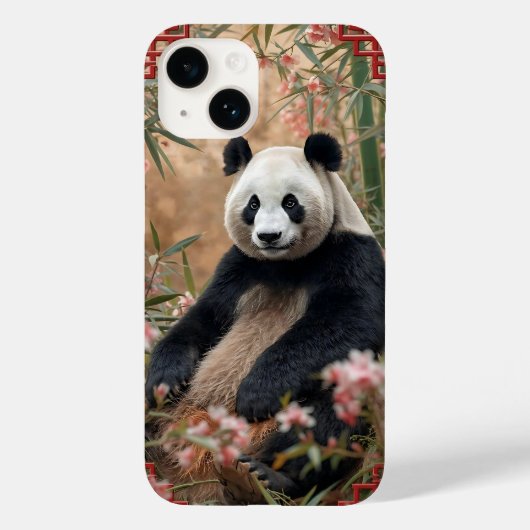 Schattigee Panda Beer Bamboe Art Case-Mate iPhone Case (Achterkant)